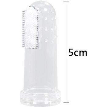 Transparente Hundezahnreinigung Fingerlinge