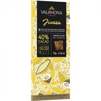 Valrhona Jivara mjölkchokladkaka 40% 70g