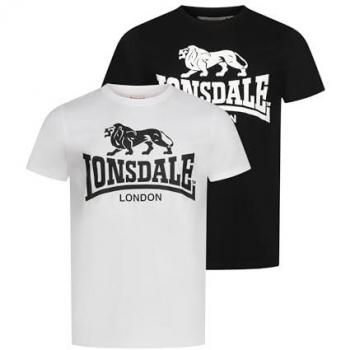 LONSDALE Camiseta Doble Pack para Hombre 'KELSO'