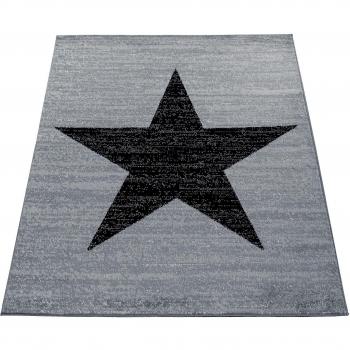 Tappeto Pelo Corto Mélange – Grigio Nero