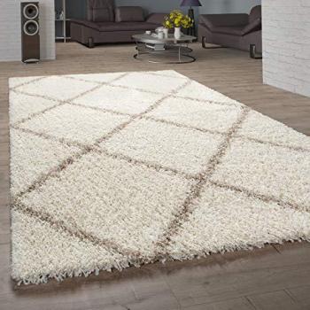 Tapis Poils Longs Shaggy Beige 120 cm