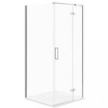 Cabine de douche Jota 90 × 90 cm – côté droit, chrome et verre clair S160-002