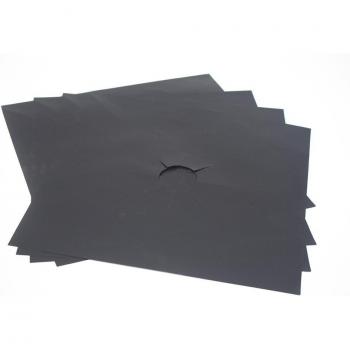 Protectores de Cocina para Estufa de Gas 4 Uds. Color Negro y Plateado