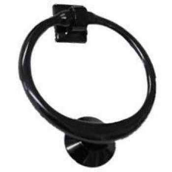 Door Ring Knocker in Black Nickel with Numbers