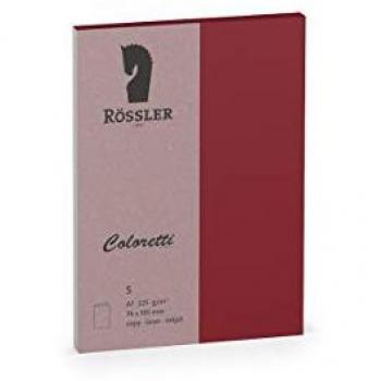 Coloretti Doppelkarte A7 hoch 5 Stück in Rosso