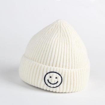 Cute Knitted Hat with Smile for Children 0-6Y