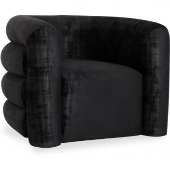 Fauteuil Bouclette Élégante Noir 95 cm