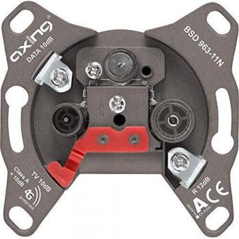 Axing BSD 963-11N Multimedia Enddose 3-Loch(Data/TV/R) 10dB Vodafone zugelassen