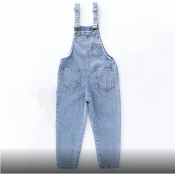 Bebé Mono Vaquero Azul con Tirantes