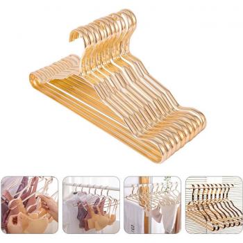 Random Color Set of 10 Alloy Clothes Hangers