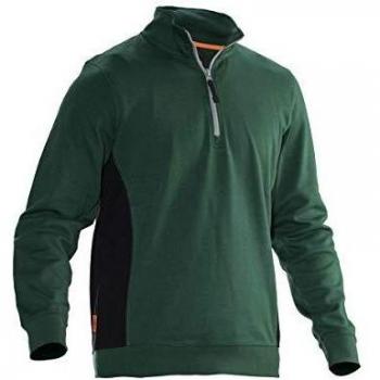 Jobman Workwear 5401 1/2 Zip Sweatshirt Grün XXL
