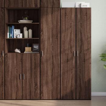 Brown Oak Highboard 40x42.5x185 cm Engineered Wood vidaXL