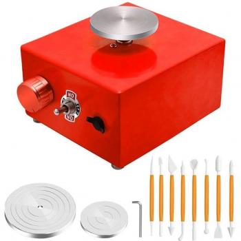 Máquina de alfarería eléctrica con plato giratorio para arcilla