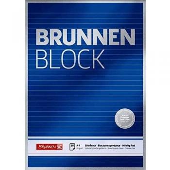Brunnen Schreibblock A4 liniert 50 Blatt 90 g/m² Premium