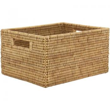 Panier de rangement en rotin 48 x 36 x 25 cm