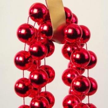 Ligne de perles métallisées XXL, 270 cm