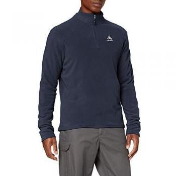 Odlo Herren Oberbekleidung BERNINA Midlayer, Marine, 1/2 Reißverschluss, Größe M