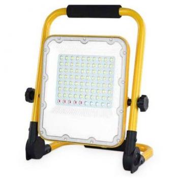 Projecteur LED Autonome 50W 6500K Éclairage d'Urgence