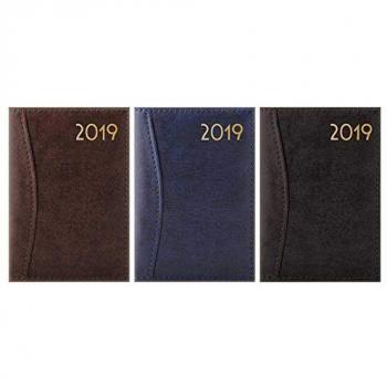 Deluxe Flexi Cover Embossed & Stitched 2019 A7 Day to a Page Diary