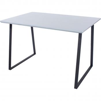 Aspen Rectangular 160cm Dining Table with Grey Metal Legs and Glass Top