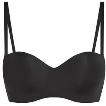Soutien-gorge noir à armatures et rembourrage lisse