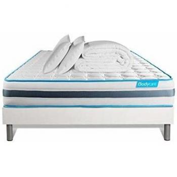Pack Confort Matelas BodyFlex 140x190 + Sommier + Couette 240x220 + 2 Oreillers