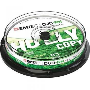 Pack de 10 DVD‑RW Vírgenes EMTEC ECOVRW47104CB 4,7 GB
