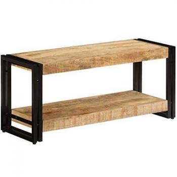 VidaXL TV Stand 35.4x11.8x15.7 Solid Wood Mango