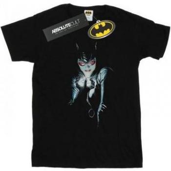 T‑shirt noir pour fille DC Comics Catwoman Batman Alex Ross