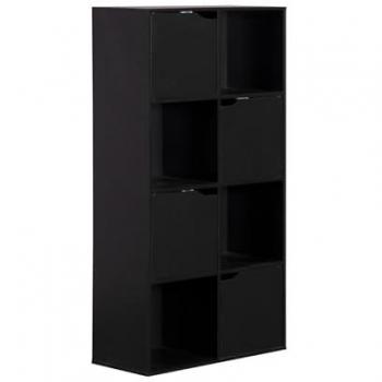 Rofia 119x60x29 Negro: Estantería Moderna de Mobili Rebecca