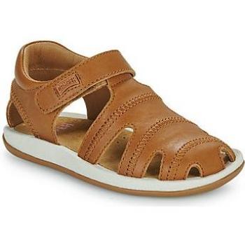CAMPER Bicho Girls' Casual Sandals in Brown Leather