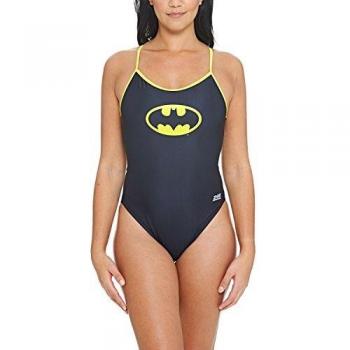 Zoggs Batman Sprintback Women's Swimsuit – Black/Yellow
