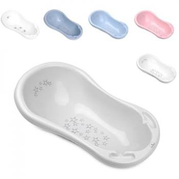 Bañera Compacta 84 cm Lorelli Little Stars en Gris