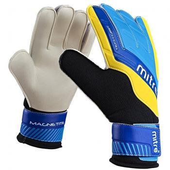 Mitre Magnetite Glove – Black/Cyan/Yellow (Size 9)