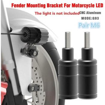 2Pcs M6 Bolt, CNC Motorcycle LED Light Mounting Bracket