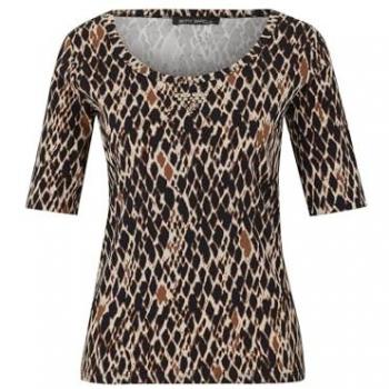 Betty Barclay Felpa Leggera Crema Blu Scuro Marrone