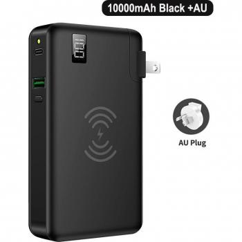 3-in-1 Power Bank 10000mAh with US/EU Plug