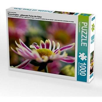 CALVENDO Naturglanz‑Puzzle: Wassertropfen mit Glitzer – 1000 Stück, 64 × 48 cm