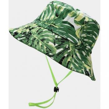 Tropical Plant Print Women's Bucket Hat