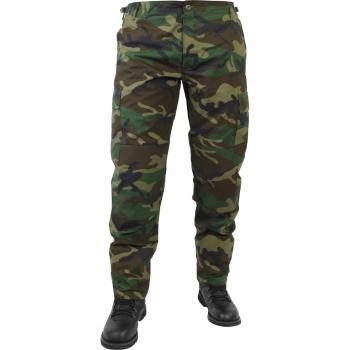BDU Feldhose für Männer, ripstop robust, Woodland, M (USA)