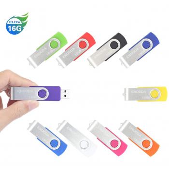 0 Piezas 16GB USB 2.0 ENUODA Pendrive Pivote Multicolor