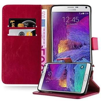 Rouge Cerise Coque Premium Note 4 – Protection + Support à Rabat