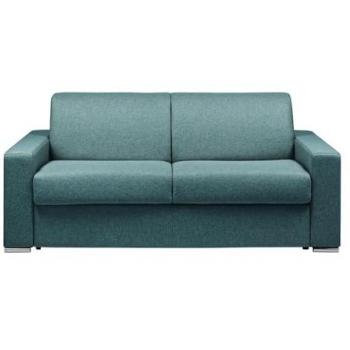 Sofá Cama 3 Plazas Azul – Sistema Rápido Calito + Colchón 18 cm