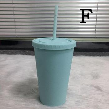 16oz Acrylic Cone Tumbler with Insulated Lid and Straw