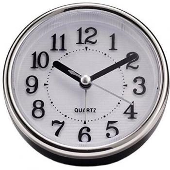 Réveil Chambre Salon Étude Mute Petit Réveil, Simple Personnalité Étudiant Ronde Snooze Nuit Lumière Réveil Chevet Minuterie (Color : Red)