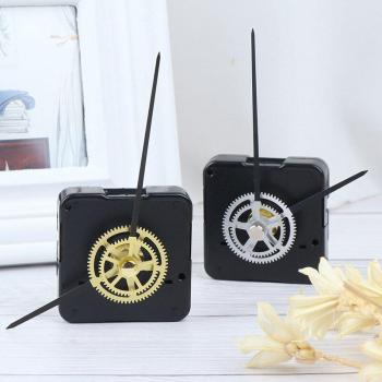 Silent Quartz Wall Clock Mechanism Gold Color Short Axis with Metal Pointers