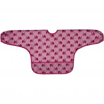 Lassig Baby Bib with Crumb Catcher, Elephant Design