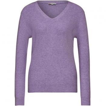 Pull simple Street One féminin violet