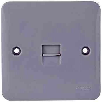 Schneider Electric 10‑Piece Lisse White Moulded Telephony Outlet – GGBL7062