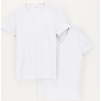 Bi Pack T-Shirt Perofil Uomo Scollo V 24544 Bianco